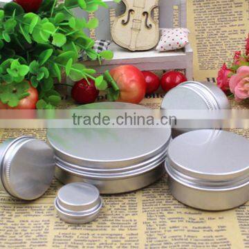 Welcome OEM Capacity 5ml 15ml 30ml 50ml 100ml YuYao Aluminum Jar/Aluminum CosmeticJar