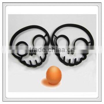 New products black skull silicone egg moulds