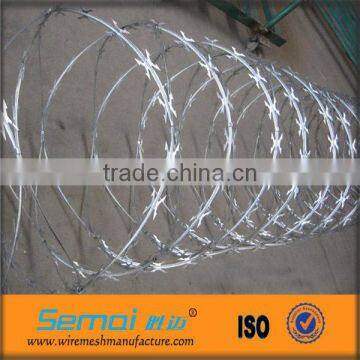 Galvanized Razor Barbed Wire for fence netting