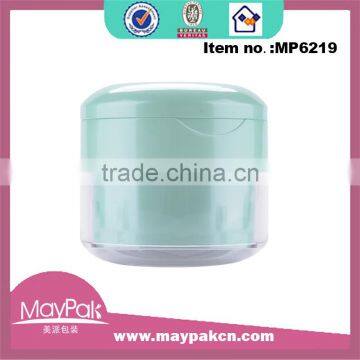 Best selling round cosmetic jar airless spray bottle empty cosmetic plastic jar