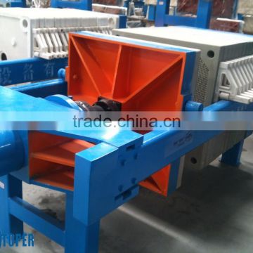 Semi-automatic or automatic membrane filter press types of membrane filter