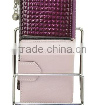 Wholesale price metal wallet display rack,display rack for handbags