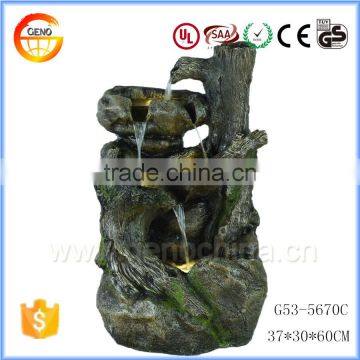 Trade assurance shrub design polyresin material crafts water fountain