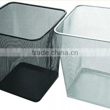 Store More Square Metal Mesh Trash Can Wastebasket