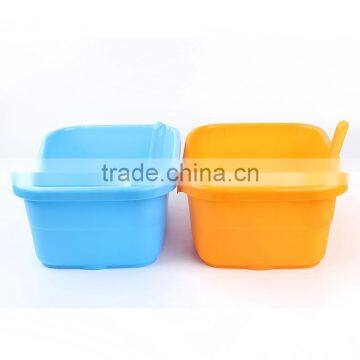 Eco-friend PP material square shape cat litter box, plastic pet toilet box