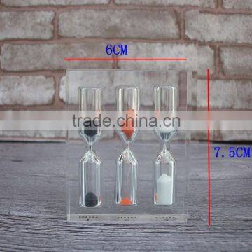 Clear Resin Block Timer Creative Mini 1minute Count Down Timer photo-2