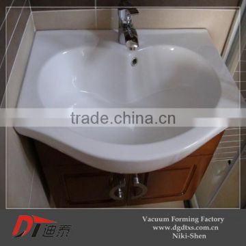 Customized bathroom plastic sinks by vacuum forming