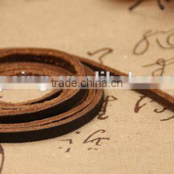 2016new Cheap Real Leather Long Braided Lanyard / 100% Cow Leather Lanyard photo-2