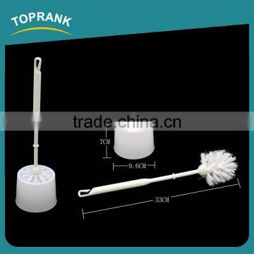 Toprank Amazon Hot Selling Plastic Cleaning Flush Toilet Brush Set Bristle Toilet Brush With Holder