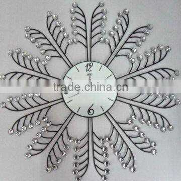 decorative metal acrylic wall clock