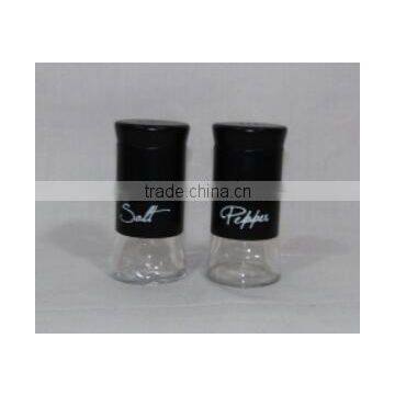 2 Pieces Mat Shinning Stainless Steel Coated Glass Spice Set Wholesale Online photo-3