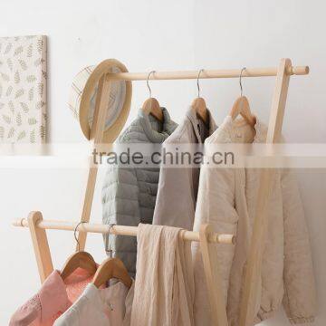 Wooden Coat Hanger for Living Room Wooden Clothes Rack photo-4