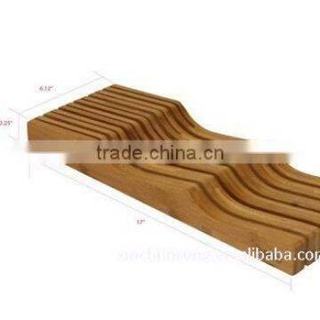 Bamboo Drawer Knife Block photo-2