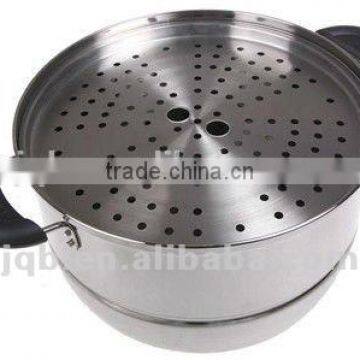 Stainnless Steel 18/8 Steamer Pot With Mirror Polish & Two-double Layer photo-5