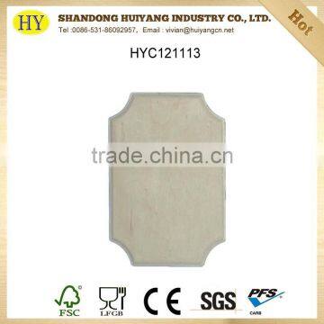 Unfinished decorative wood cutting board wholesale