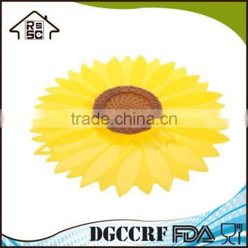 NBRSC Competitive Factory Price 11-inches Sunflower Lid Silicone Suction Bowl Lid Food Cover photo-5