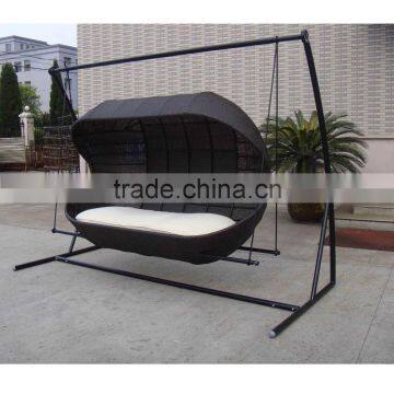 Rattan Synthetic Wicker Swing Chair photo-3