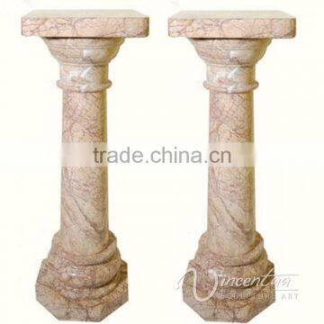 hand carved garden decoration pillars stone roman column for sale