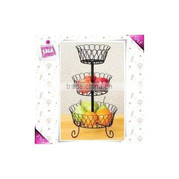 Wedding 3-Tier Metal Wire Apple Holder Fruit Holder Fruit Basket photo-5