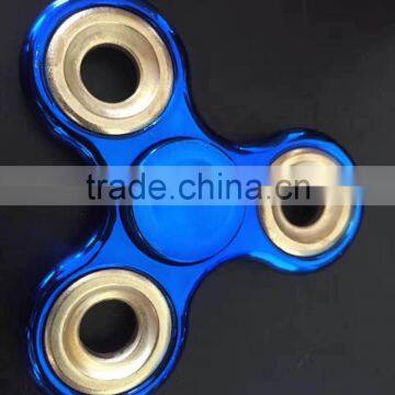 2017 hot sale shinning color hand fidget spinner