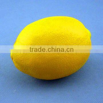 pu promotional cheap fruit gifts lemon shape stress ball