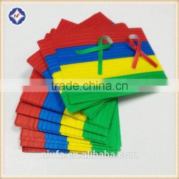 High Quality Single Wire Gang Plastic/paper Twist Ties photo-6