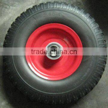 2.50-4 PU foam wheel+spoke for hand trolley hand truck