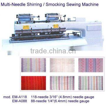 Multi-Needle Shirring / Smocking Sewing Machine