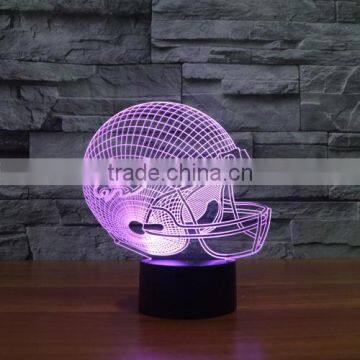 New NFL LED 3D Night Light 7-Color Table Lamp Xmas Gift photo-4