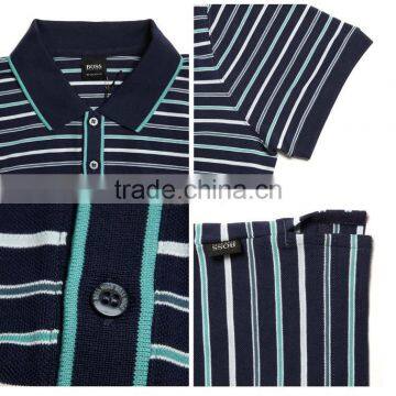 Popular Stripe Polo Shirt/Striped Shortsleeves Polo Shirts/branded Polo Shirts for Men photo-2