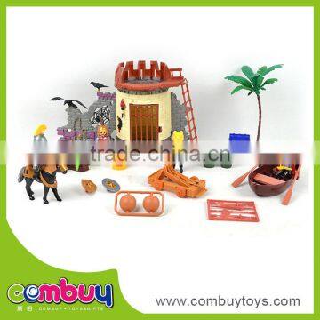 Funny roman play good quailty set small plastic castle playhouse