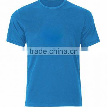 Custom Good Quality blank 100% cotton blue T Shirt