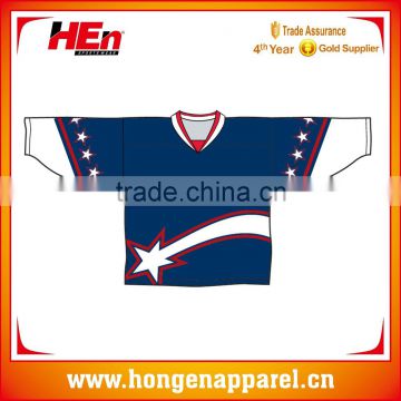 Hongen apparel 2016 High quality custom design canada team ice hockey jersey, ice hockey shirts, hockey wear