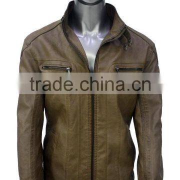 ALIKE man spring jacket pu jacket custom jacket