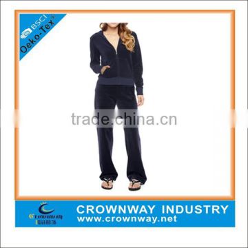 ladies cheap velour leisure track suit