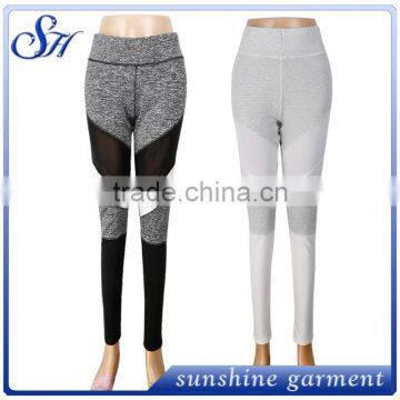 2017 Fashion Women Sports Mesh Stitching Fitness Yoga pants