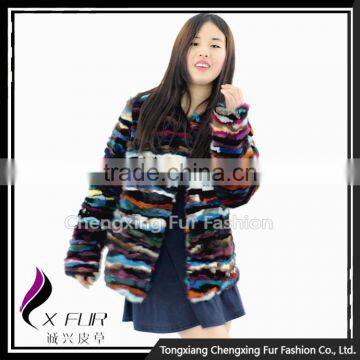 CX-G-A-51 Hot Sale Multi Color Genuine Mink Fur Coat for Winter photo-3