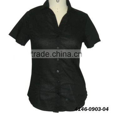 Wholesale fashion ladies fashion cotton blouse