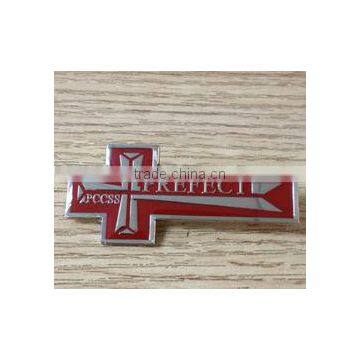 Custom Basketball Design Emblem Badge Charms Diy Metal Basketball Badge for Fans Souvenirs 2017