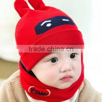 TC17002 Wholesale Cute Baby Winter Hat New Fashion Long Knitted Pattern Baby Beanie Hat photo-6