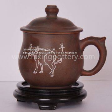 Chubby Round Nixing Ceramic Tea Mug Cow Tea Cups Make By Hand Cups