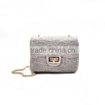 Zm50119b Lace Women Shoulder Bag Simple Lady Chain Bag photo-4