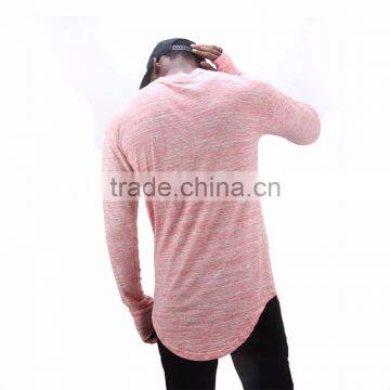 2017 Wholesale China Men Clothing t Shirt Long Sleeve Longline t Shirt photo-3
