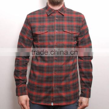 top brand man flannel shirts single collar high quality round bottom mens casual shirt