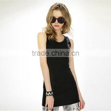 2016 Good Quality China Promotional 100% Cotton Custom Blank Tank Top for Women photo-3