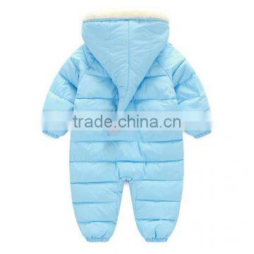 Kids Wholesale Winter Clothes,custom Design High Quality Baby and Infant Winter Hooded Rompers photo-2