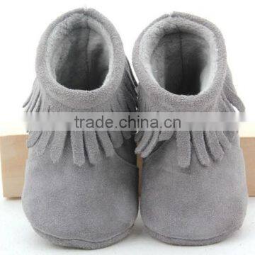 Fashion Suede Leather Baby Boots for Girls Babies photo-4
