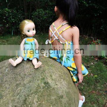 ShiJ 2016 New Design Brand Lemon Girls Dresses Kids Frock Designs photo-5