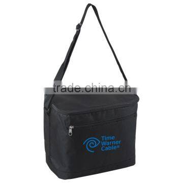 Vertical Insulated Cooler Bag - Features Large Front Zipper Pocket, Adjustable Shoulder Strap and Comes With Your Logo. photo-4