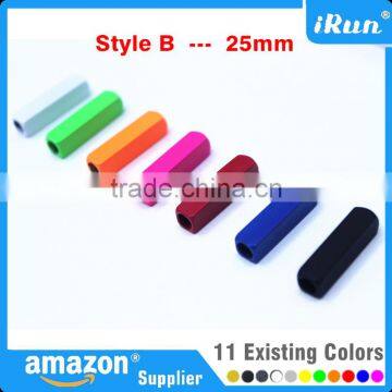 Metal Gold or Silver and 11 Colours Else Shoe Lace Tips Aglets to Repair or Shorten Laces - 25mm Mixed Color Yeezy Lace Aglets photo-6